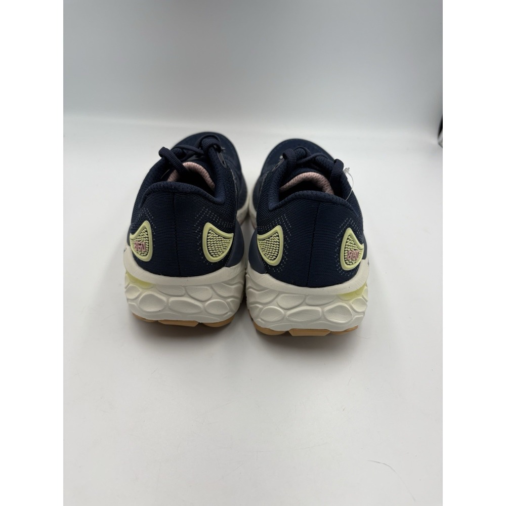 New Balance Fresh Foam Men's Navy Pink Low Top Lace-Up Running Sneakers - Picture 5 of 8